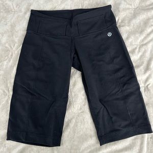 Lululemon Black Knee Length Biker Shorts